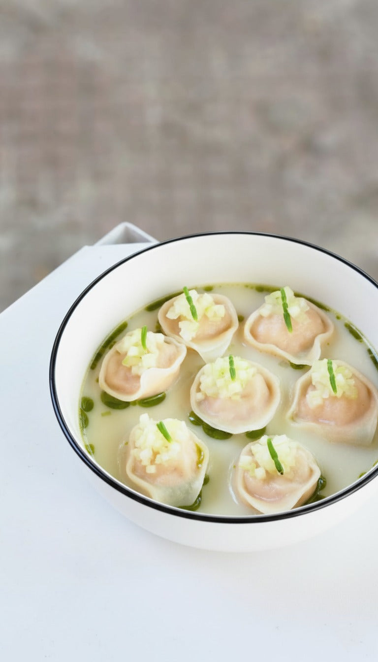 PASTA ARTESANAL RELLENA DE TRUCHA AHUMADA